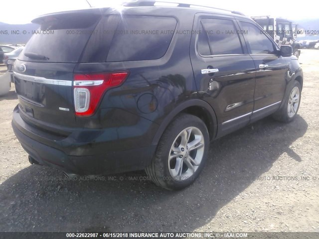 1FM5K8F85EGA14000 - 2014 FORD EXPLORER LIMITED 黑色 照片 4