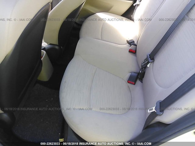 KMHCT4AE0GU060784 - 2016 HYUNDAI ACCENT SE WHITE photo 8