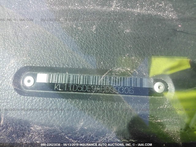 KL1TD5DE9AB099306 - 2010 CHEVROLET AVEO LS/LT 黑色 照片 9