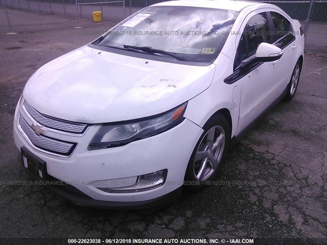 1G1RB6E45DU115443 - 2013 CHEVROLET VOLT WHITE photo 6