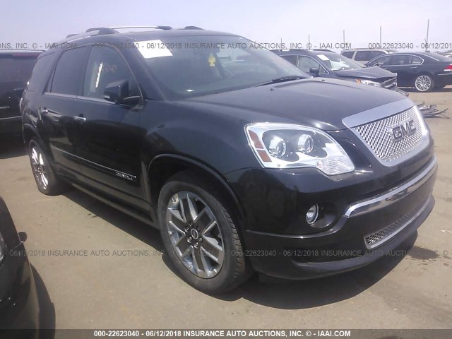 1GKKVTED6CJ233701 - 2012 GMC ACADIA DENALI BLACK photo 1