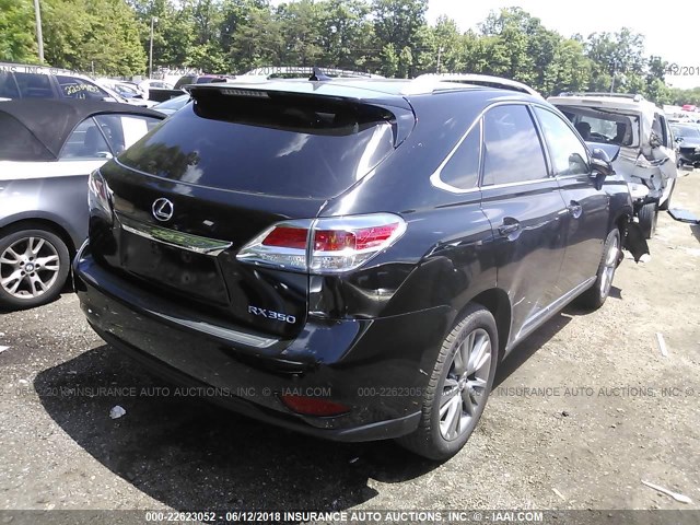 2T2BK1BA1DC212301 - 2013 LEXUS RX 350/BASE/F SPORT BLACK photo 4