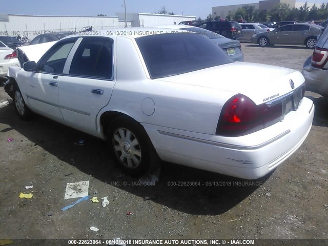 2MEFM75W24X601243 - 2004 MERCURY GRAND MARQUIS LS WHITE photo 3