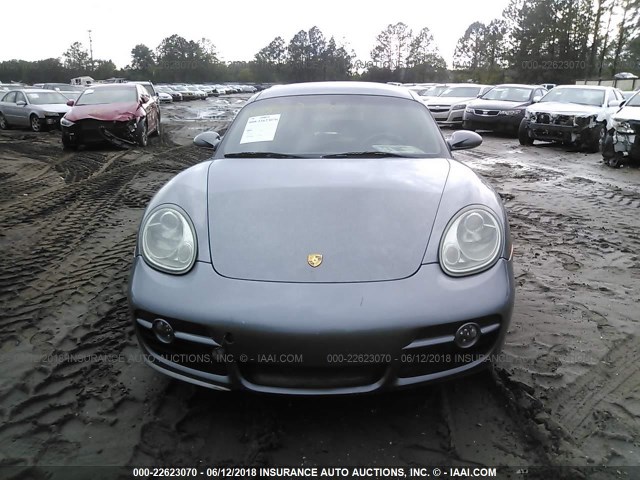 WP0AB29866U781322 - 2006 PORSCHE CAYMAN S GRAY photo 6