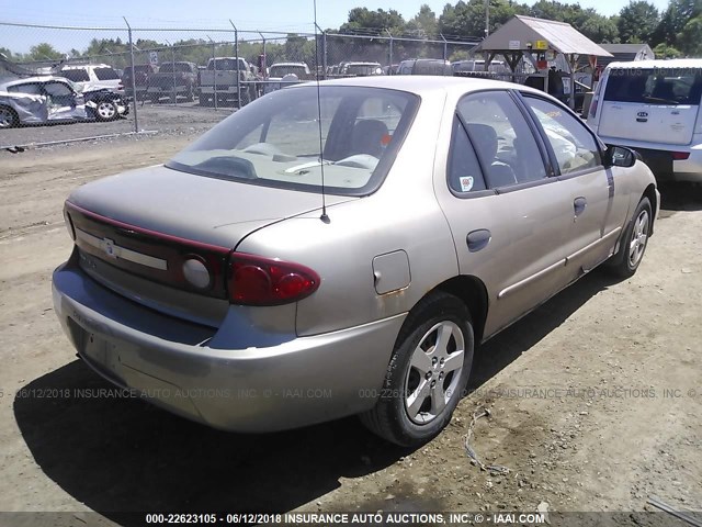 1G1JF52F637347760 - 2003 CHEVROLET CAVALIER LS TAN photo 4