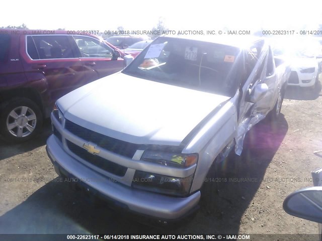 1GCESCF90C8124072 - 2012 CHEVROLET COLORADO LT SILVER photo 2