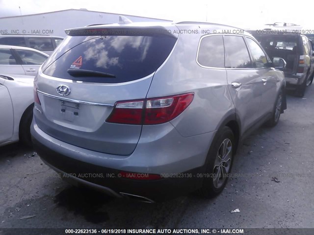 KM8SM4HF6FU094606 - 2015 HYUNDAI SANTA FE GLS GRAY photo 4