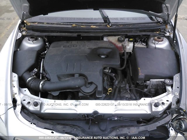 1G1ZC5E06CF365572 - 2012 CHEVROLET MALIBU 1LT GRAY photo 10