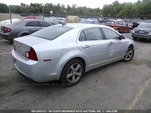 1G1ZC5E06CF365572 - 2012 CHEVROLET MALIBU 1LT GRAY photo 4