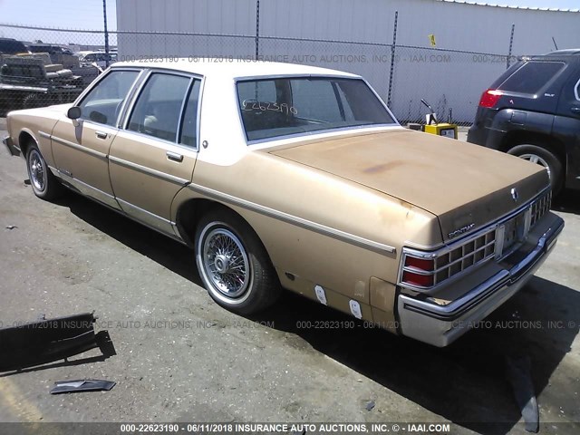 1G2BL69HXFX209892 - 1985 PONTIAC PARISIENNE GOLD photo 3