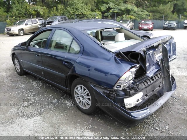 YV1RS61T142322275 - 2004 VOLVO S60 BLUE photo 3