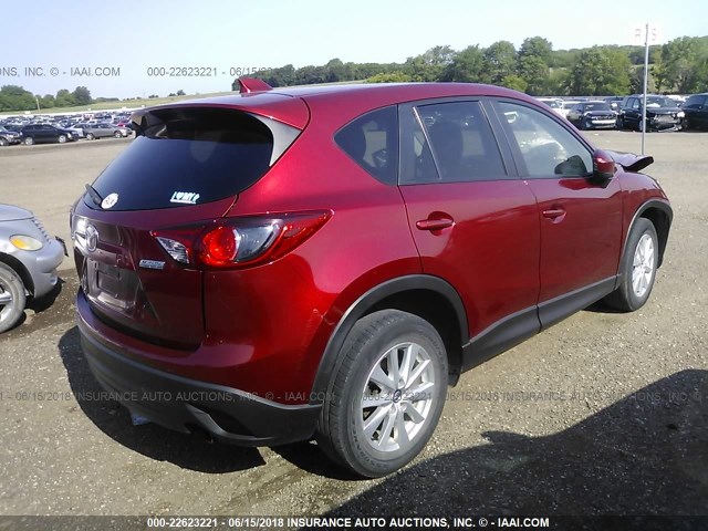 JM3KE2CE4D0133774 - 2013 MAZDA CX-5 TOURING Бордовый фото 4