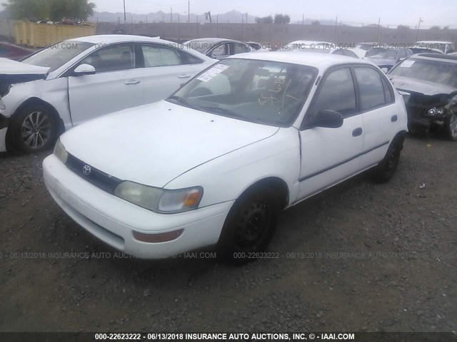 1NXAE09B1SZ343935 - 1995 TOYOTA COROLLA LE/DX WHITE photo 2