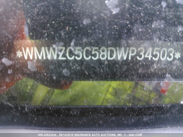 WMWZC5C58DWP34503 - 2013 MINI COOPER S COUNTRYMAN BLACK photo 9