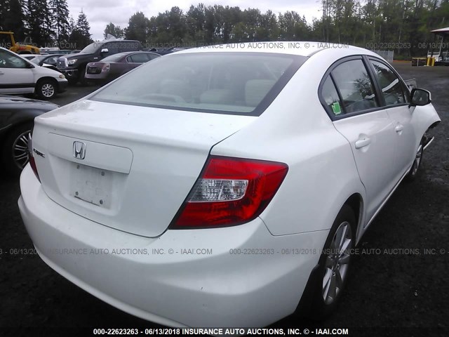 19XFB2F94CE331147 - 2012 HONDA CIVIC EXL 白色 照片 4