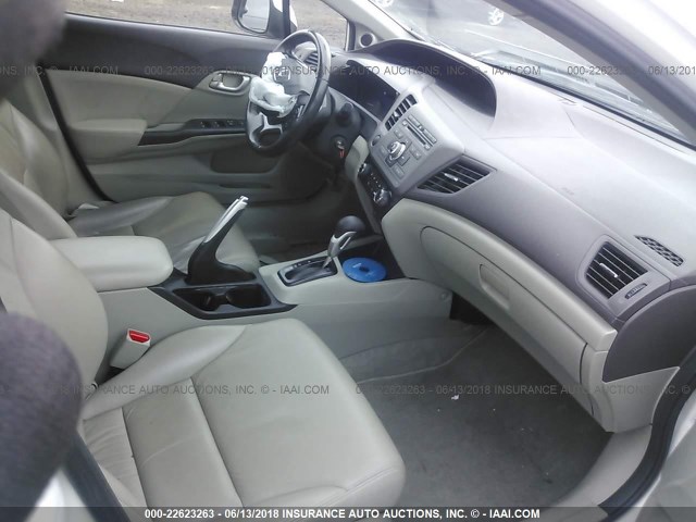 19XFB2F94CE331147 - 2012 HONDA CIVIC EXL 白色 照片 5
