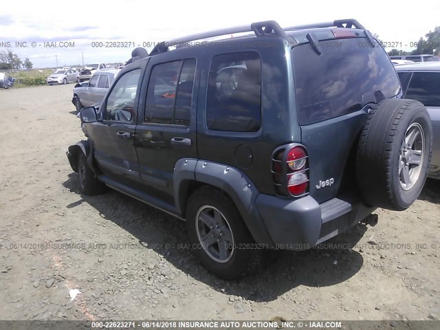 1J4GK38K65W542671 - 2005 JEEP LIBERTY RENEGADE BLUE photo 3