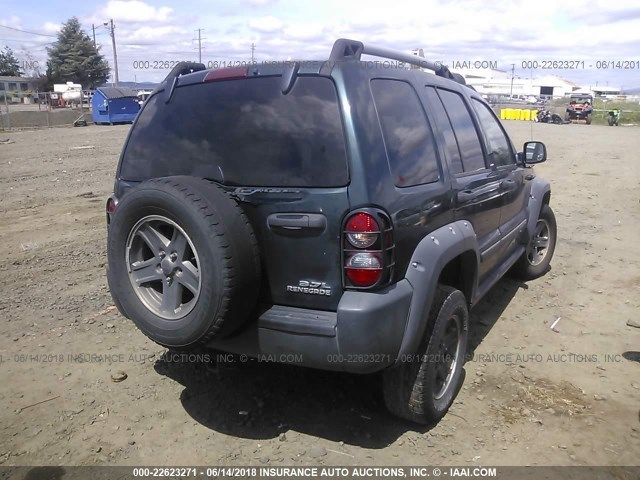 1J4GK38K65W542671 - 2005 JEEP LIBERTY RENEGADE BLUE photo 4