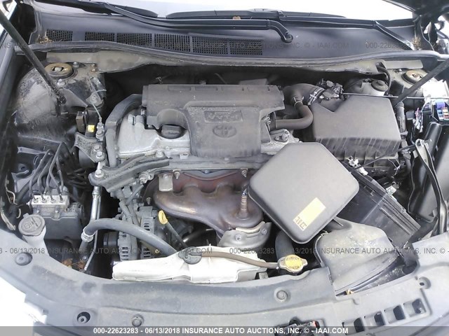 4T4BF1FK6CR242294 - 2012 TOYOTA CAMRY SE/LE/XLE BLACK photo 10