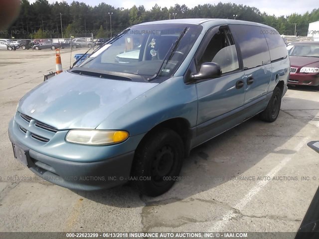 1B4GP44R9VB468473 - 1997 DODGE GRAND CARAVAN SE/SPORT Light Blue photo 2