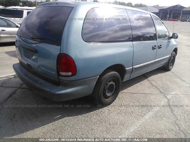 1B4GP44R9VB468473 - 1997 DODGE GRAND CARAVAN SE/SPORT Light Blue photo 4