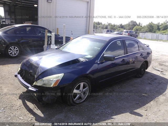 1HGCM66523A018393 - 2003 HONDA ACCORD EX BLUE photo 2