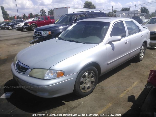 1YVGF22C5Y5132020 - 2000 MAZDA 626 ES/LX SILVER photo 2