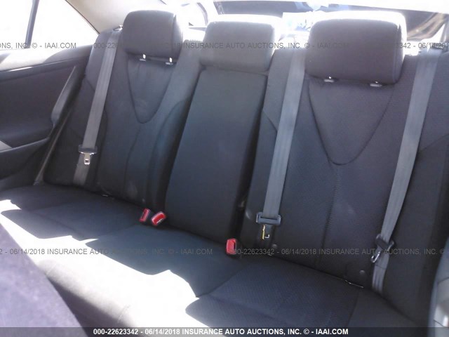 4T1BE46K38U787861 - 2008 TOYOTA CAMRY CE/LE/XLE/SE BLACK photo 8