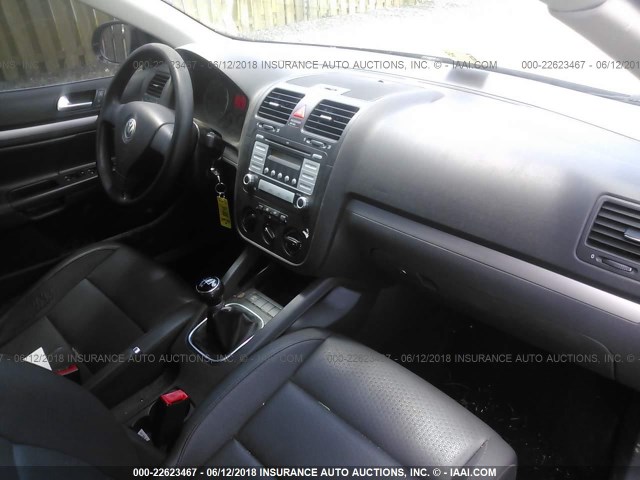 3VWEF71KX7M153499 - 2007 VOLKSWAGEN JETTA WOLFSBURG 黑色 照片 5