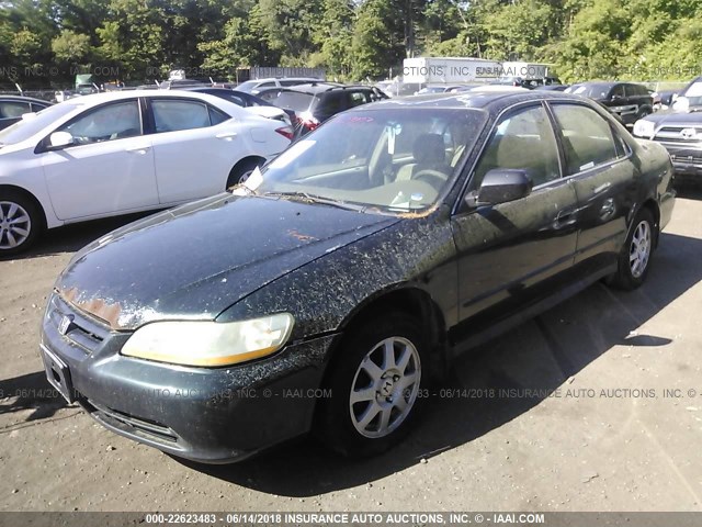 1HGCF86641A081345 - 2001 HONDA ACCORD VALUE GREEN photo 2