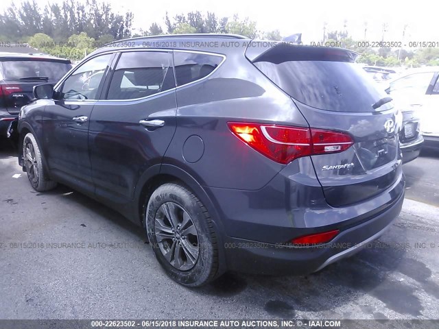 5XYZU3LB1GG366211 - 2016 HYUNDAI SANTA FE SPORT  GRAY photo 3