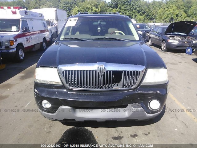 5LMEU88HX4ZJ08008 - 2004 LINCOLN AVIATOR BLACK photo 6