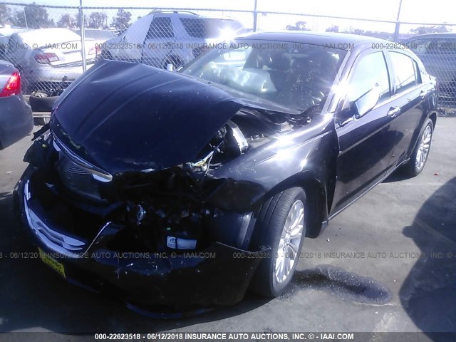 1C3CCBCG2CN162085 - 2012 CHRYSLER 200 LIMITED BLACK photo 2