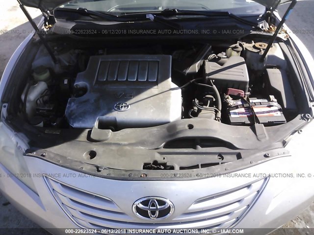 4T1BK46K27U554643 - 2007 TOYOTA CAMRY NEW GENERAT LE/XLE/SE SILVER photo 10