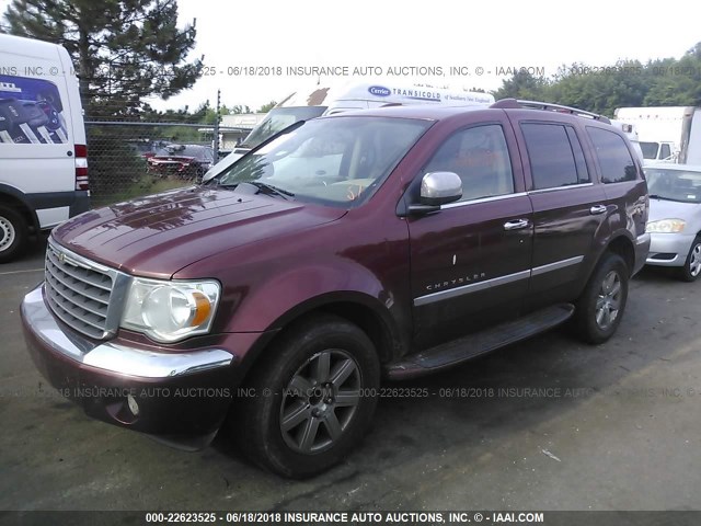 1A8HW58NX8F110831 - 2008 CHRYSLER ASPEN LIMITED BURGUNDY photo 2