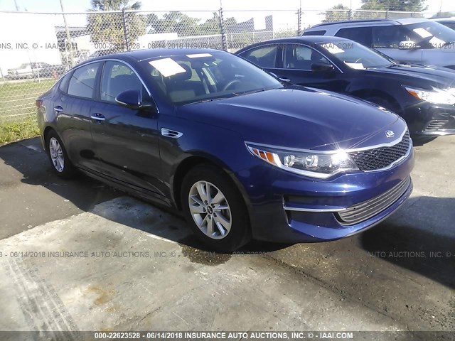 5XXGT4L3XJG191512 - 2018 KIA OPTIMA LX/S BLUE photo 1