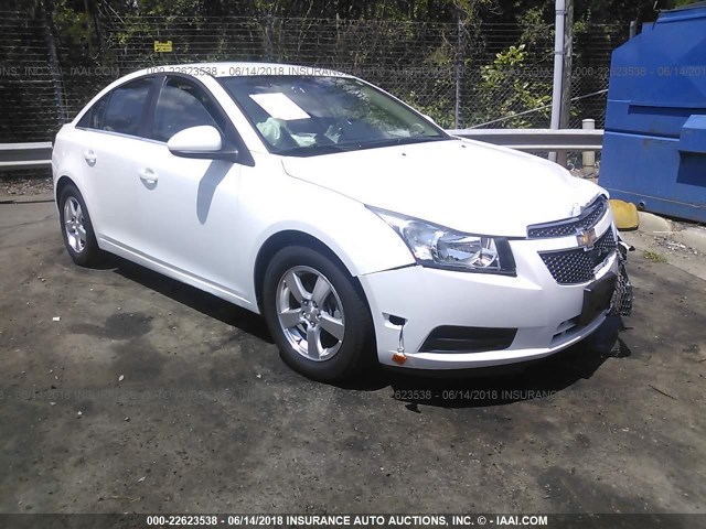 1G1PC5SB7D7256028 - 2013 CHEVROLET CRUZE LT WHITE photo 1