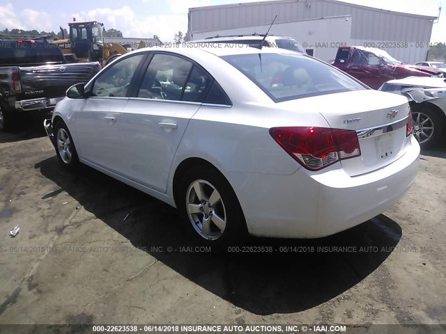 1G1PC5SB7D7256028 - 2013 CHEVROLET CRUZE LT WHITE photo 3