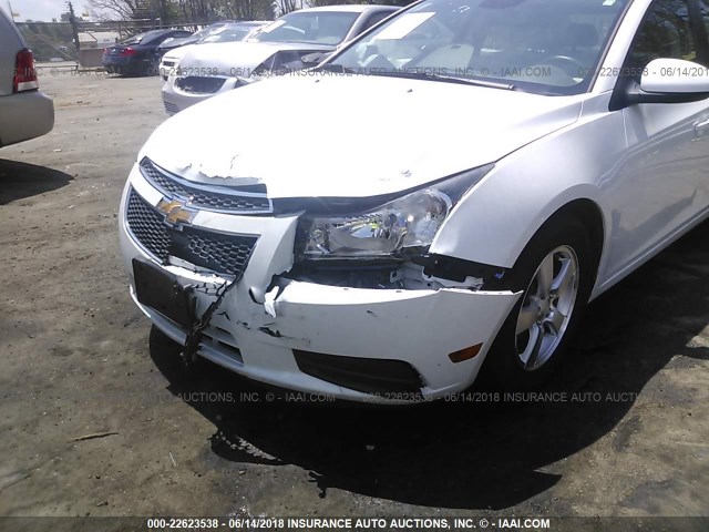 1G1PC5SB7D7256028 - 2013 CHEVROLET CRUZE LT WHITE photo 6