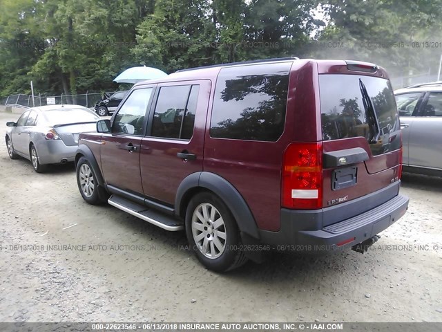 SALAA25475A307975 - 2005 LAND ROVER LR3 BURGUNDY photo 3