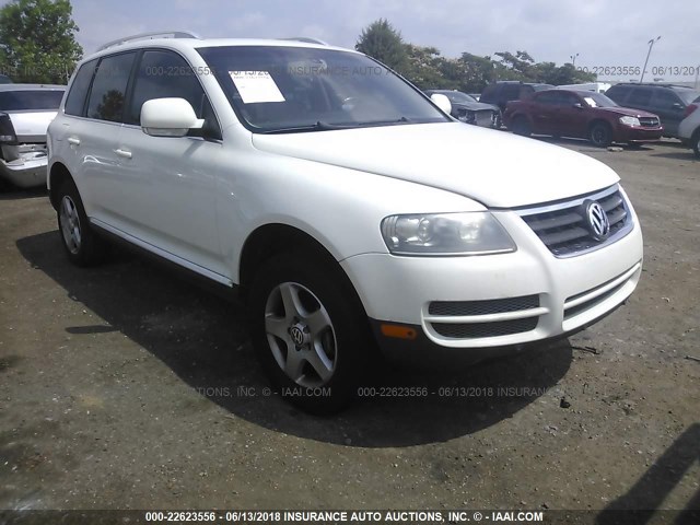 WVGZE77L27D011260 - 2007 VOLKSWAGEN TOUAREG V6 WHITE photo 1