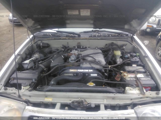 JT3HN86RXY0320483 - 2000 TOYOTA 4RUNNER SR5 SILVER photo 10