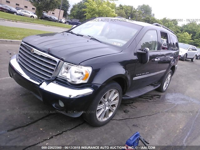 1A8HW58258F138185 - 2008 CHRYSLER ASPEN LIMITED BLACK photo 2