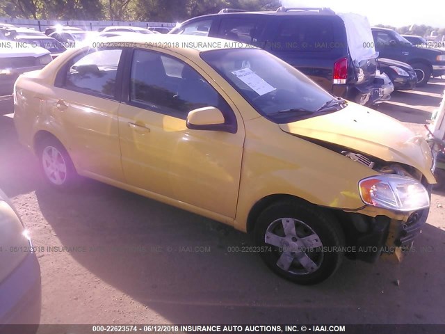 KL1TD5DEXAB115240 - 2010 CHEVROLET AVEO LS/LT 黄色 照片 1