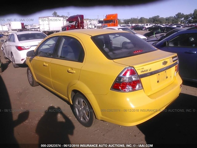 KL1TD5DEXAB115240 - 2010 CHEVROLET AVEO LS/LT 黄色 照片 3