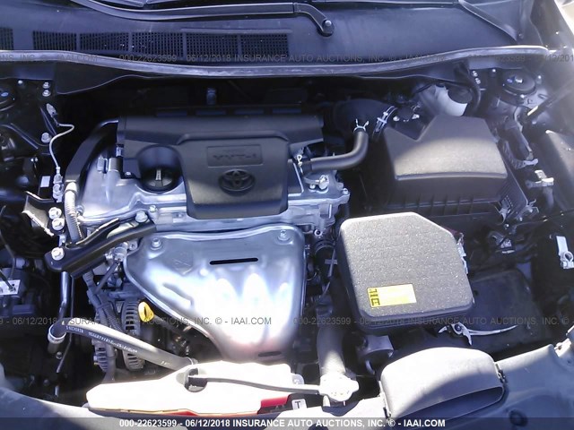 4T1BF1FK0CU053036 - 2012 TOYOTA CAMRY SE/LE/XLE BLACK photo 10