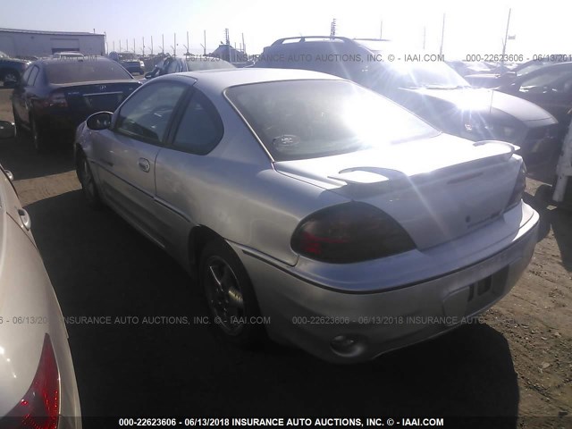 1G2NW12E72C156092 - 2002 PONTIAC GRAND AM GT SILVER photo 3