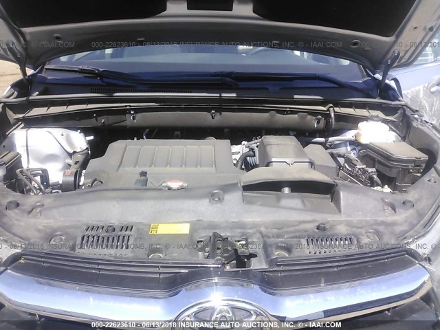 5TDKKRFH2GS163731 - 2016 TOYOTA HIGHLANDER XLE ნაცრისფერი ფოტო 10