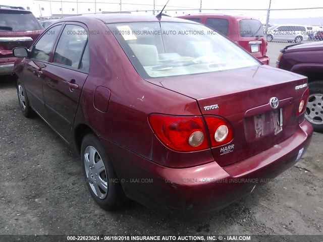 1NXBR32E47Z929857 - 2007 TOYOTA COROLLA CE/LE/S RED photo 3