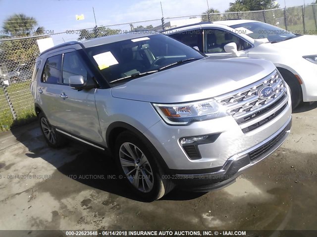 1FM5K7F82JGA05467 - 2018 FORD EXPLORER LIMITED Silber Foto 1